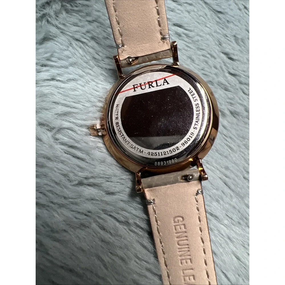 Furla‎ Jada Date Women's Wristwatch R4251121502 35MM Leather Band New